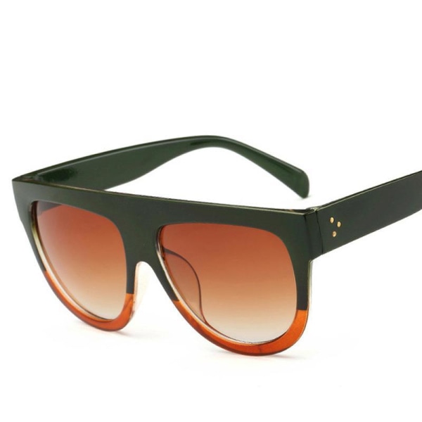Klassiska Solglasögon med glas i stigande styrka UV400 Green one size
