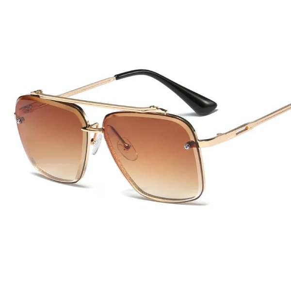 Pilot-merke trendy solbriller for menn sommeren 2023 Orange one size