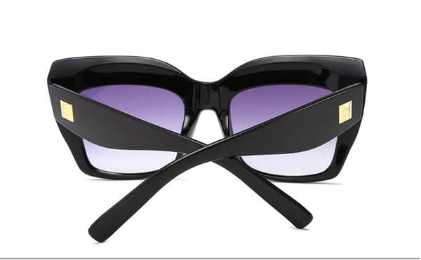 Oversized cateye solbriller UV400 Brown one size