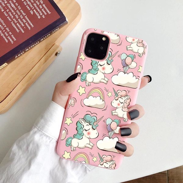 iPhone 13 Pro Max Mini -kuori yksisarvinen vaaleanpunainen ilmapallo sateenkaari Pink one size