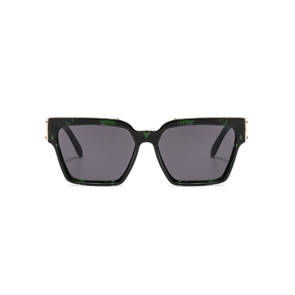 Wide Luxury Sunglasses in limited edition green black Green one size