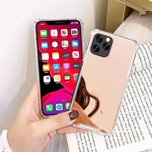 Mobile case iPhone 11 PRO spejlglas Pink gold one size