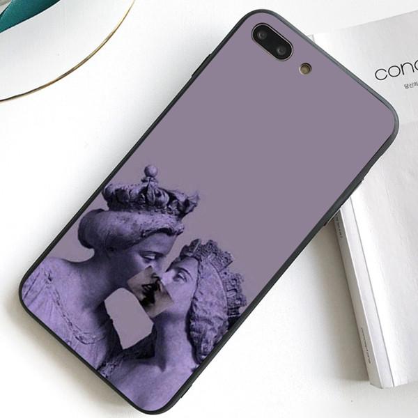 Phone 12 Pro Max skal kysse en antik statue Purple one size
