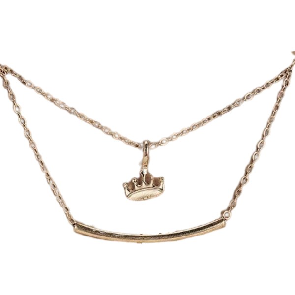 You rule - kaulakoru kruunulla 18K kullattua lahjaa Gold one size