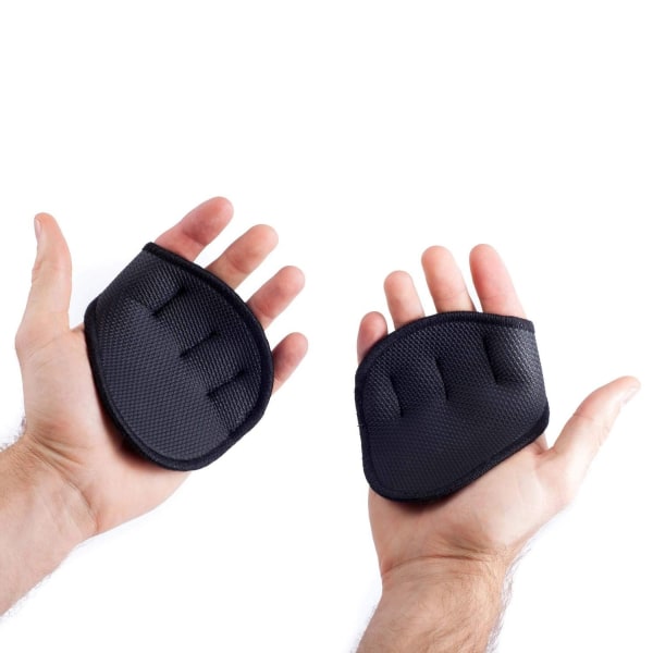 Håndfladebeskytter i neopren med smertebuffer til vægtløftning sort Black XL