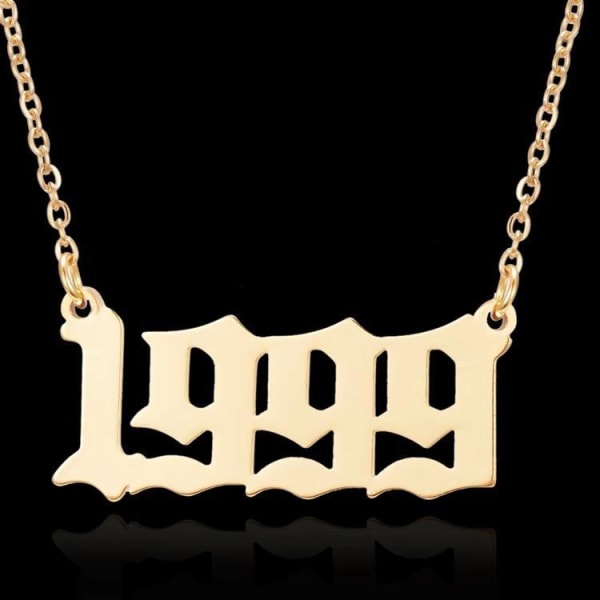 Gold plated necklace chain in 1999 unisex Gold one size
