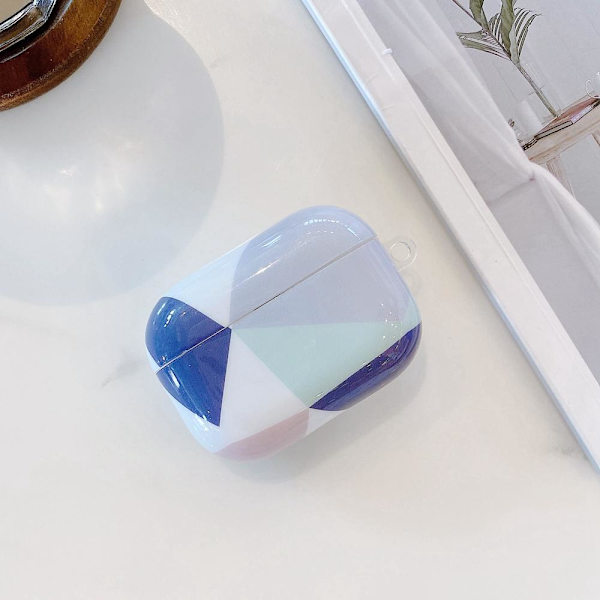 Airpods Pro -suojus geometrisillä muodoilla ja väreillä Blue one size