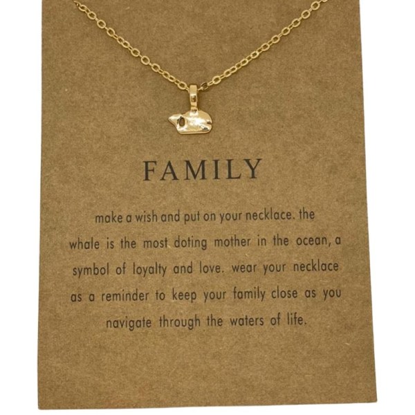 '''Family'' - familj - förgylld val - loyalitet och kärlek gåva Guld one size