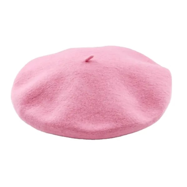 Franske basker i flere farger søt varm vårhøst Pink one size