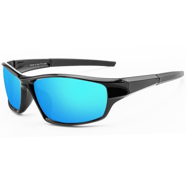 Polariserede solbriller til sport og udendørs i blå Black one size