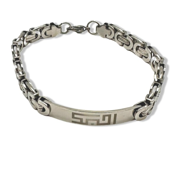 Rannekoru tekstillä ''Bahebak'' Arabialainen lahja miesteräkselle Silver one size