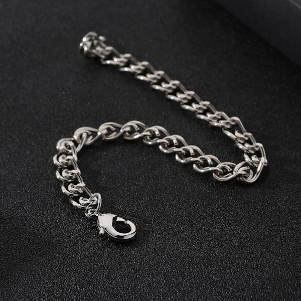 Armbåndskæde til mænd og kvinder Grey one size