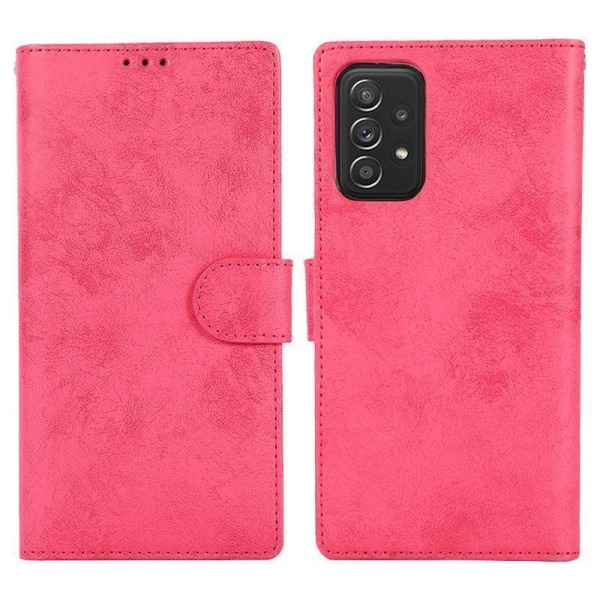 Läder plånboksskal ‘iPhone 14 Plus‘ m stark magnet avtagbar Rosa