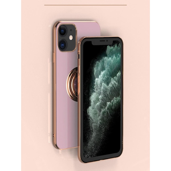 ‘Samsung Galaxy S20´ Lyxigt Stilrent skal med ring ställ-funktion Guld Purple one size