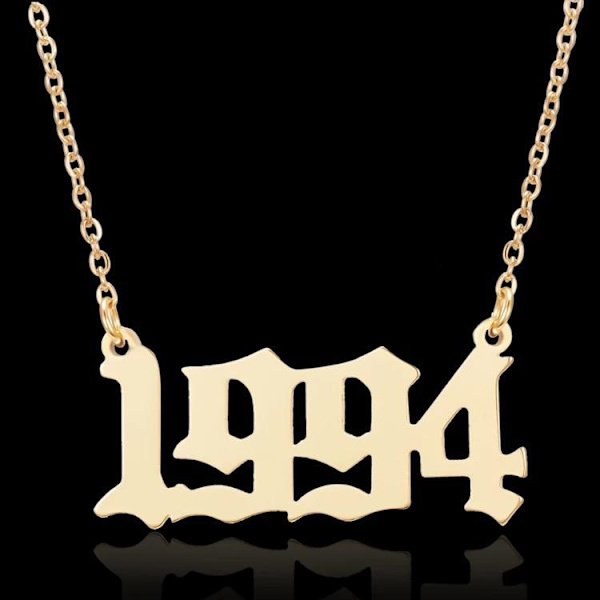 Kullatut kaulakoruketjut vuonna 1994 unisex Gold one size