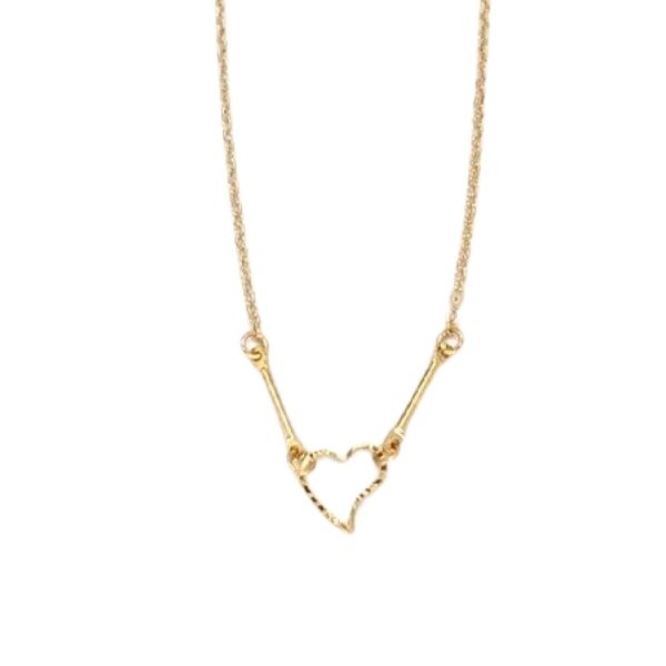 I LOVE YOU - halsband med hjärta - 18K guldpläterat gåva valenti Guld one size