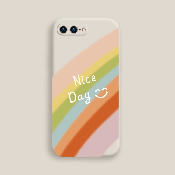 iPhone 13, Pro og Max shell rainbow "Nice day" farger MultiColor one size