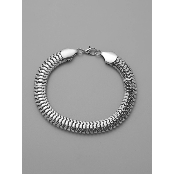 Bracelet in steel chain for men masculine style silver Silver one size