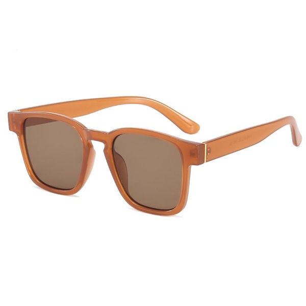 Brune retro-inspirerte solbriller for menn Brown one size