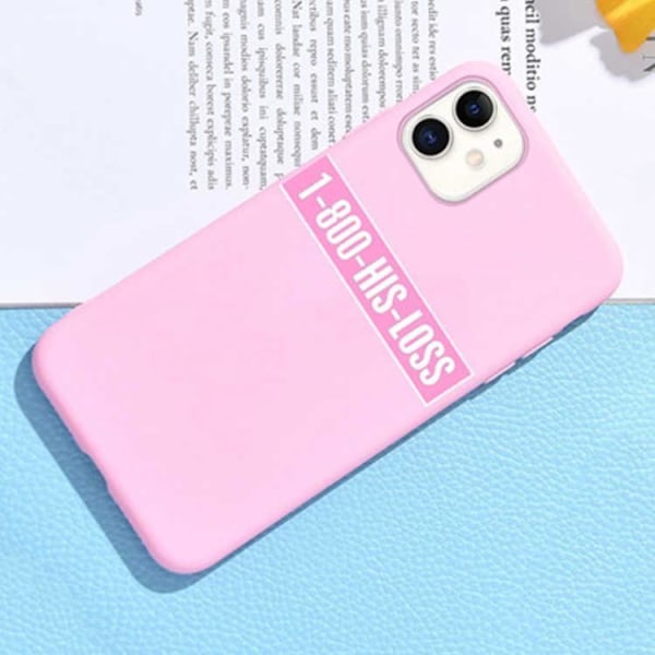 1-800-HIS-LOSS premium kvalitet case iPhone11 Pink one size