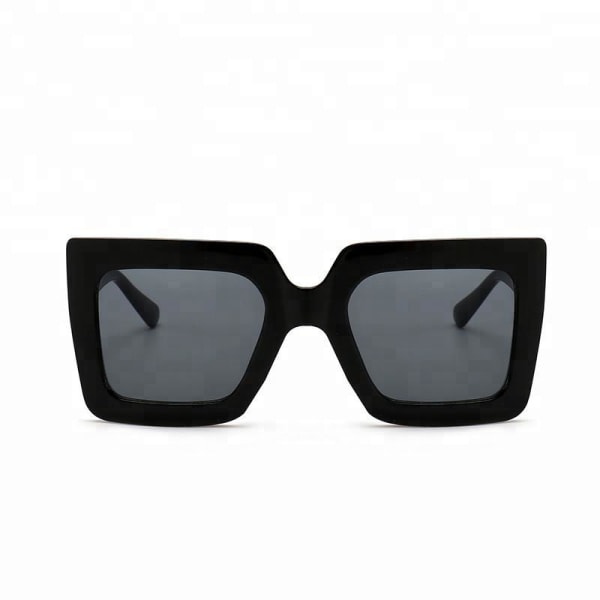 Firkantede oversize svarte Cardi-solbriller Black one size