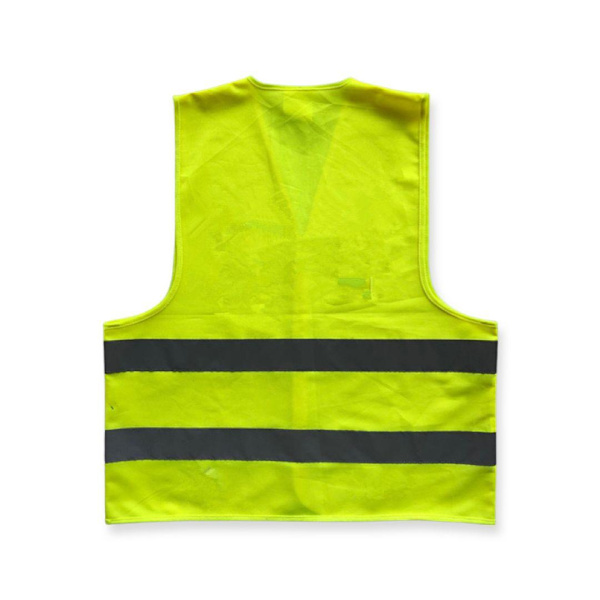 Refleksvest for sykling med borrelås ONE SIZE Lime green one size