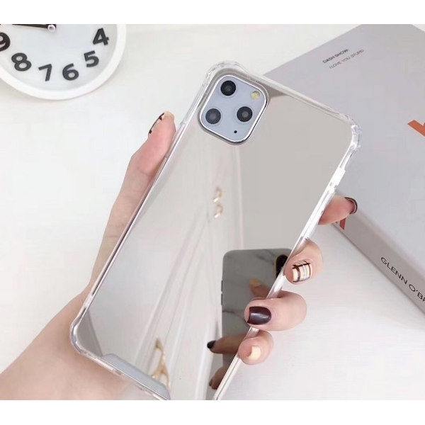 Mobilskal iPhone11 Spegelglas xo Silver one size
