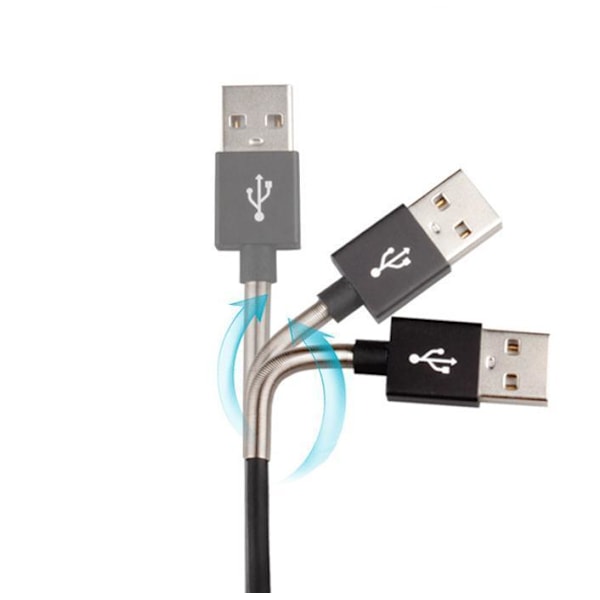 Uforgjengelig metalllader for Android Micro USB Pink one size