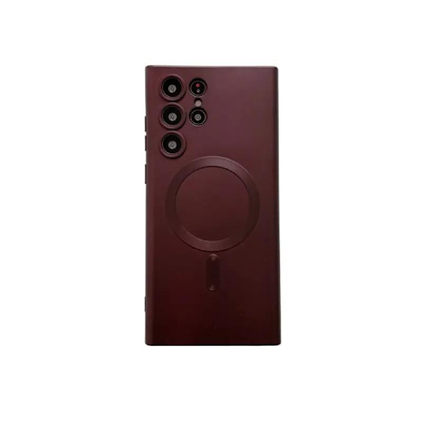 S23 Ultra 5G Mobile Case - Tunne metallin voima tukee magneettista latausta Red one size