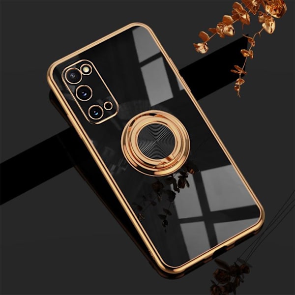 ‘Samsung Galaxy S20´ Lyxigt Stilrent skal med ring ställ-funktion Guld Purple one size