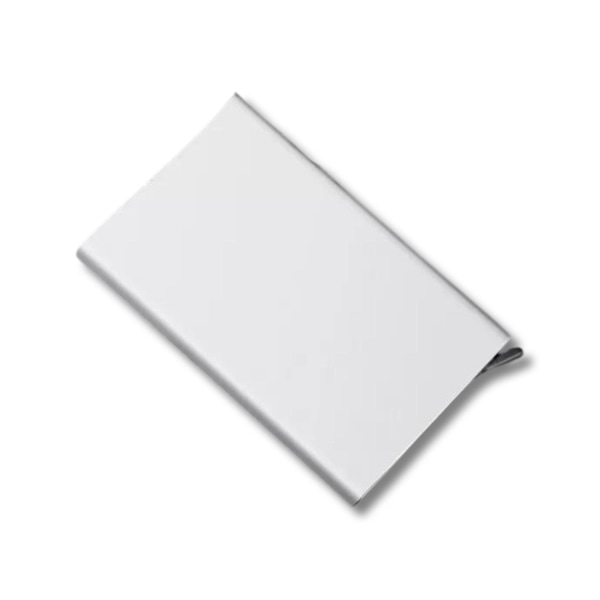 Shenja e flamurit albansk örn korthållare pop-up funktion anti-skim Silver
