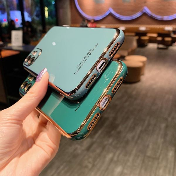 iPhone 12 Pro-etui Laserskåret stødabsorberende i flere farver guld DarkGreen one size