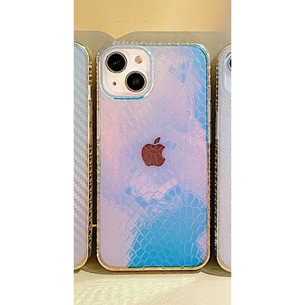 iPhone 13, Pro & Max aurora holografinen kuori kalan suomukuviol MultiColor one size