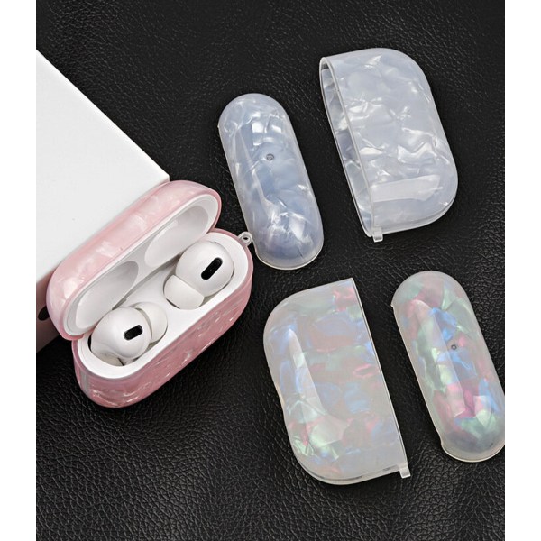 Airpods Pro Shell i Syntetisk perlemor med krok Silver one size