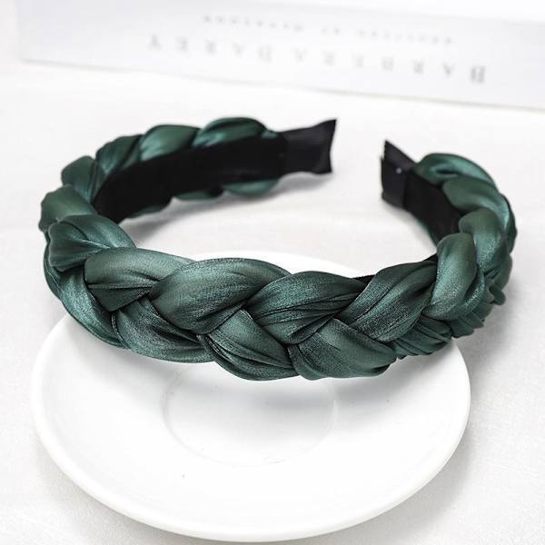 Handgjort Vackert flätat diadem i pastellfärger sommar vadderat Brown one size
