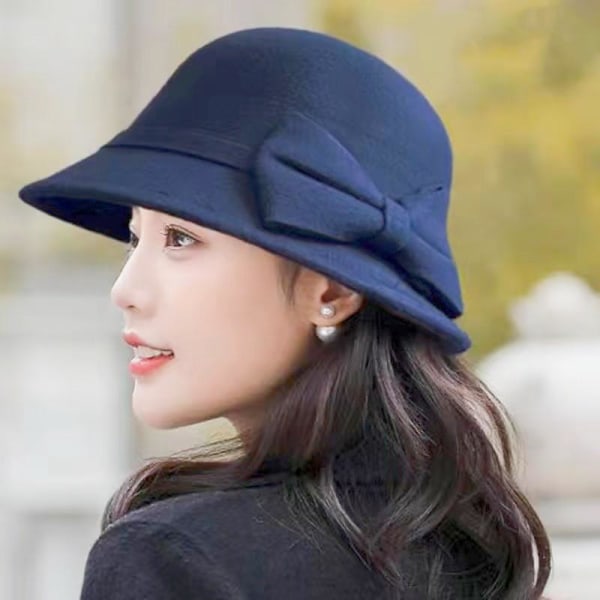 Smuk hat til kvinder med sløjfe perfekt til begivenhed bryllup k Red one size
