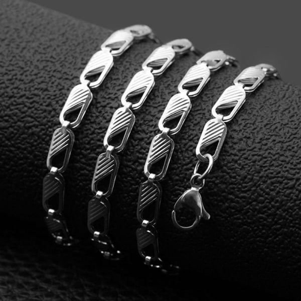 Choose from several models necklaces chains in silver for men Silver one size