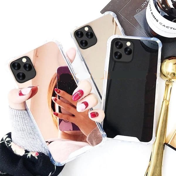 Mobilskal iPhone11 Spegelglas xo Rosa guld one size