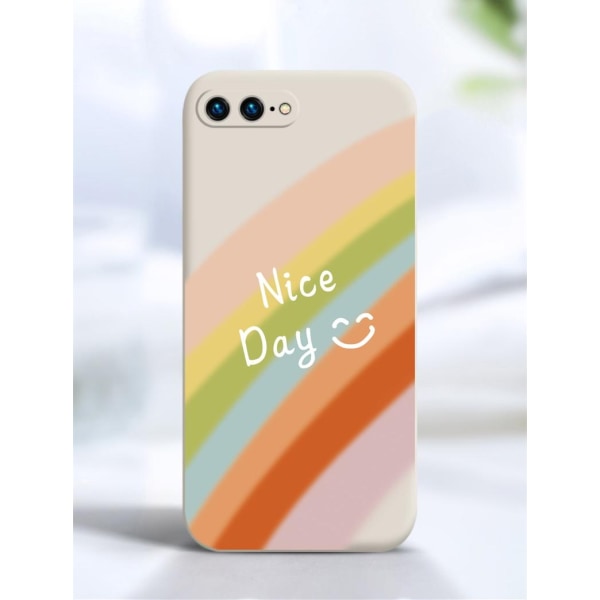 iPhone 13, Pro og Max case rainbow "Nice day" farver MultiColor one size