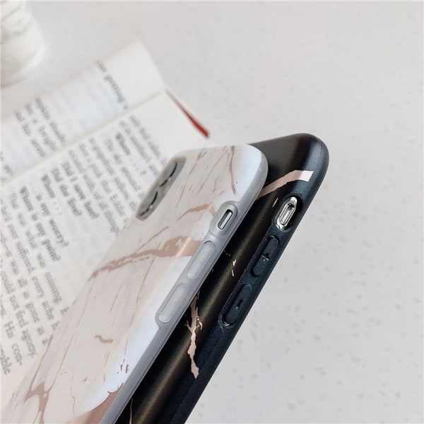 Kännykkä iPhone11: lle, marmorikuvio Black one size