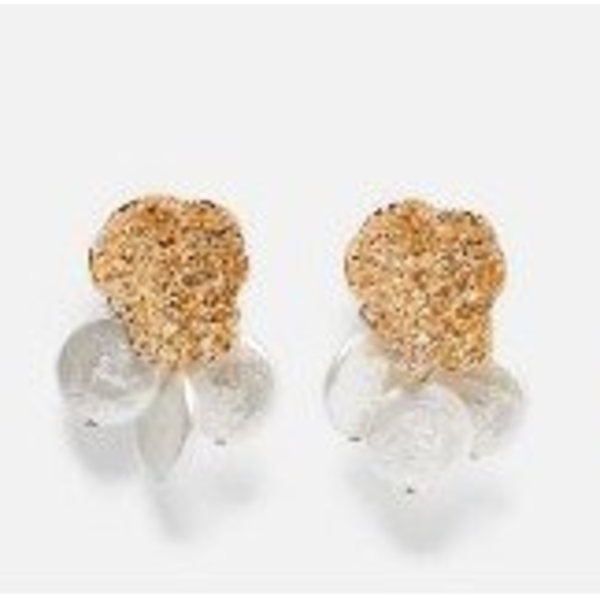 Earrings with gold and pearls Gold one size