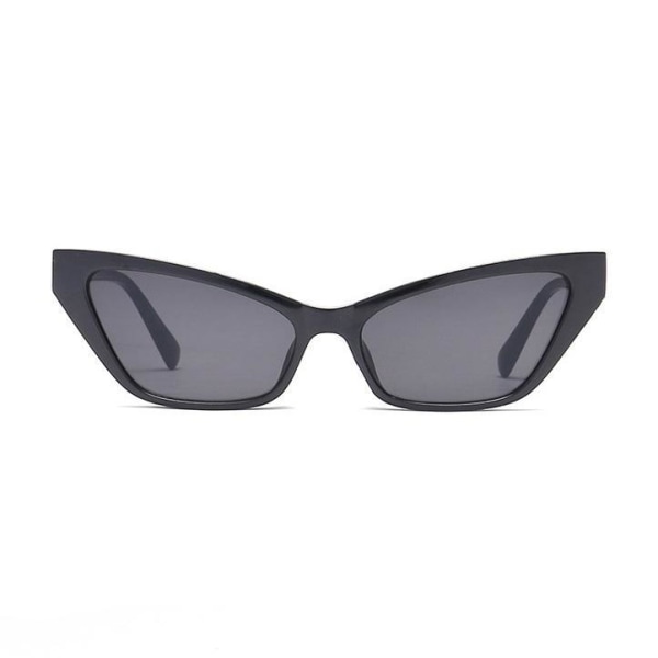 Trendiga små spetsiga cat-eye solglasögon svart Svart one size
