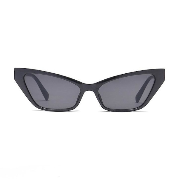 Trendy lille spidse cat-eye solbriller Black one size