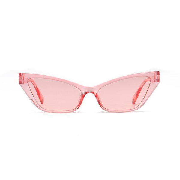 Trendikkäät pienet terävät kissan silmä-aurinkolasit Pink one size