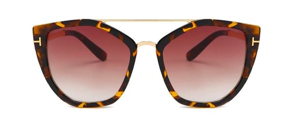Solglasögon Dubbel Bro UV400 Kourtney leopard Brun one size
