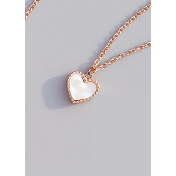 Noorzai Scandinavia - 18K stilfuldt hvidt hjerte med rhinstensgave White one size