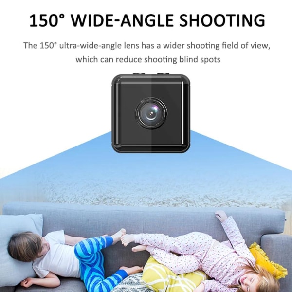 1080P Full HD Mini WiFi -kamera - äänen ja videon tallennus, sil Black one  size 2f7e | Black | Abstrakti ja geometria | Fyndiq