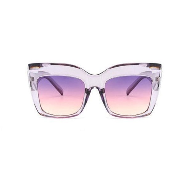 Oversized cateye solglasögon UV400 Kylie lila rosa Lila one size