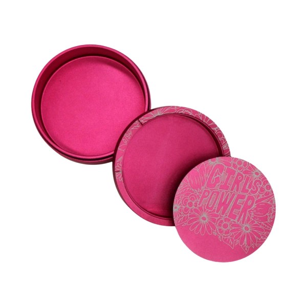 Snusboks i rosa aluminium for all snus - Girls Power flowers Pink