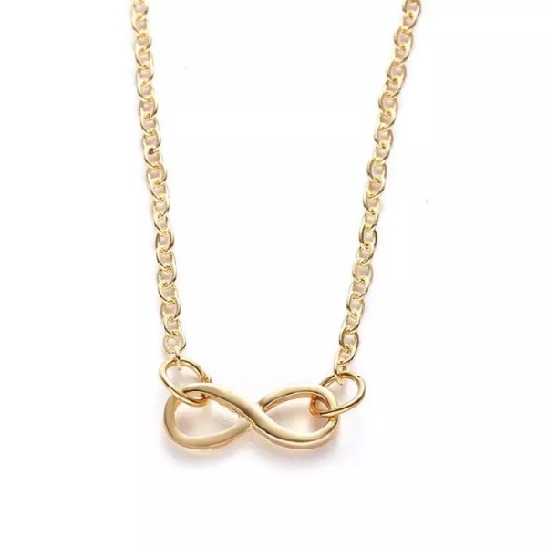 Infinite love - halsband 18K guldpläterat gåva älskare valentine Guld one size